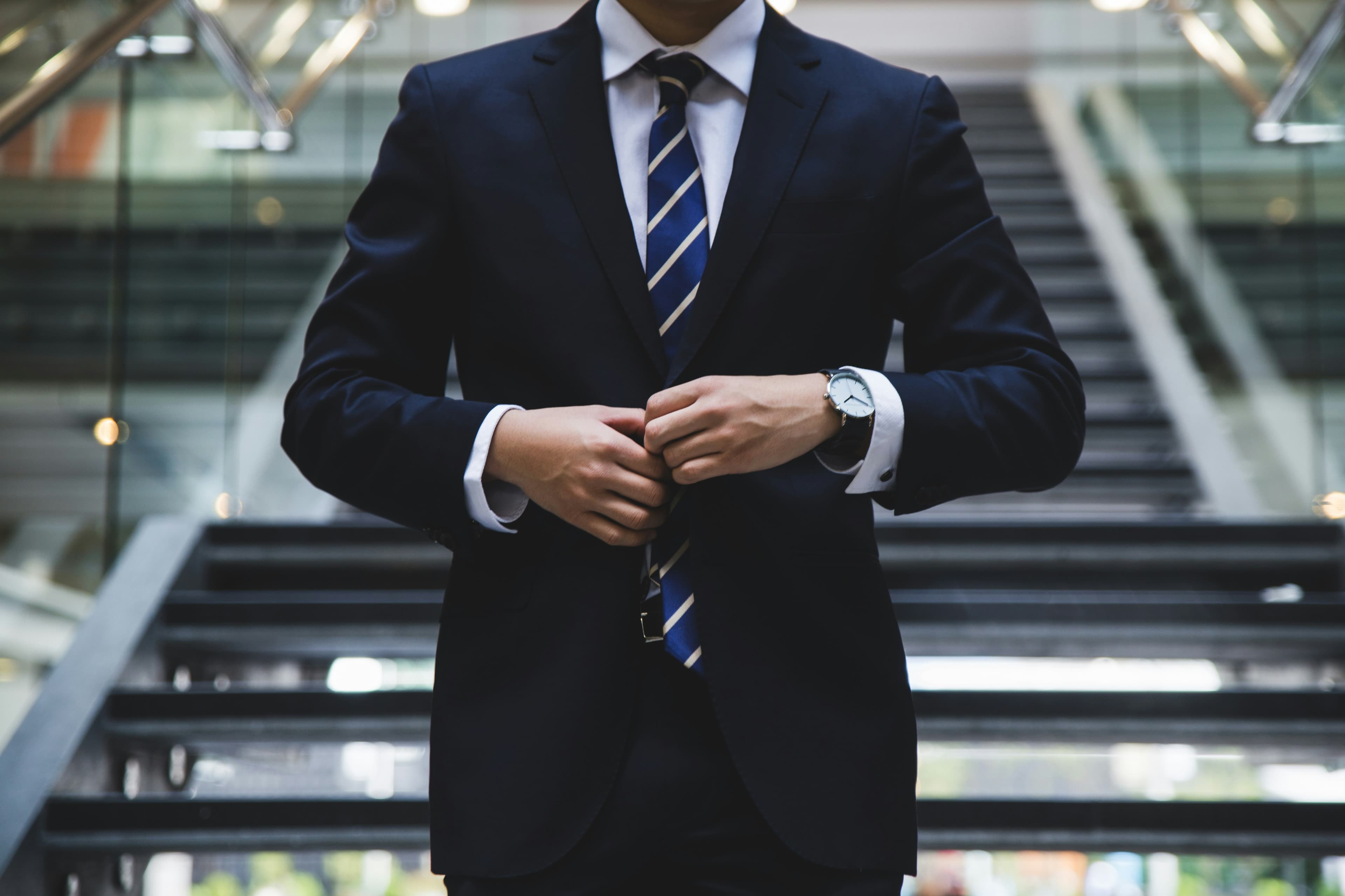 Professional suits representing business success